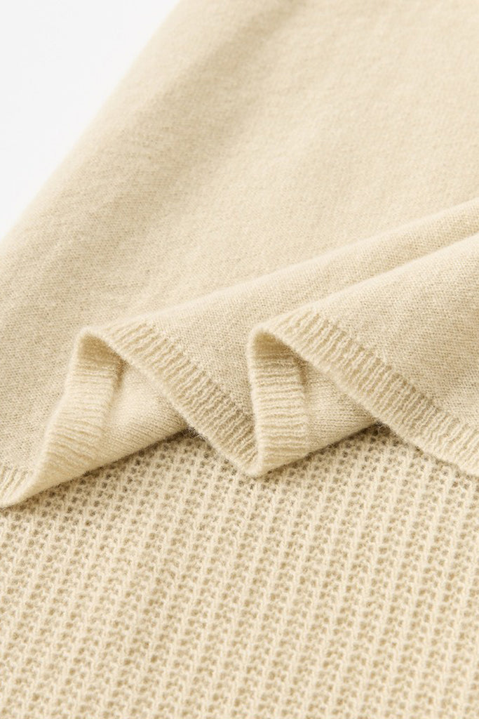 Lightweight Wool Open Knit Sweater Skirt  Fibflx