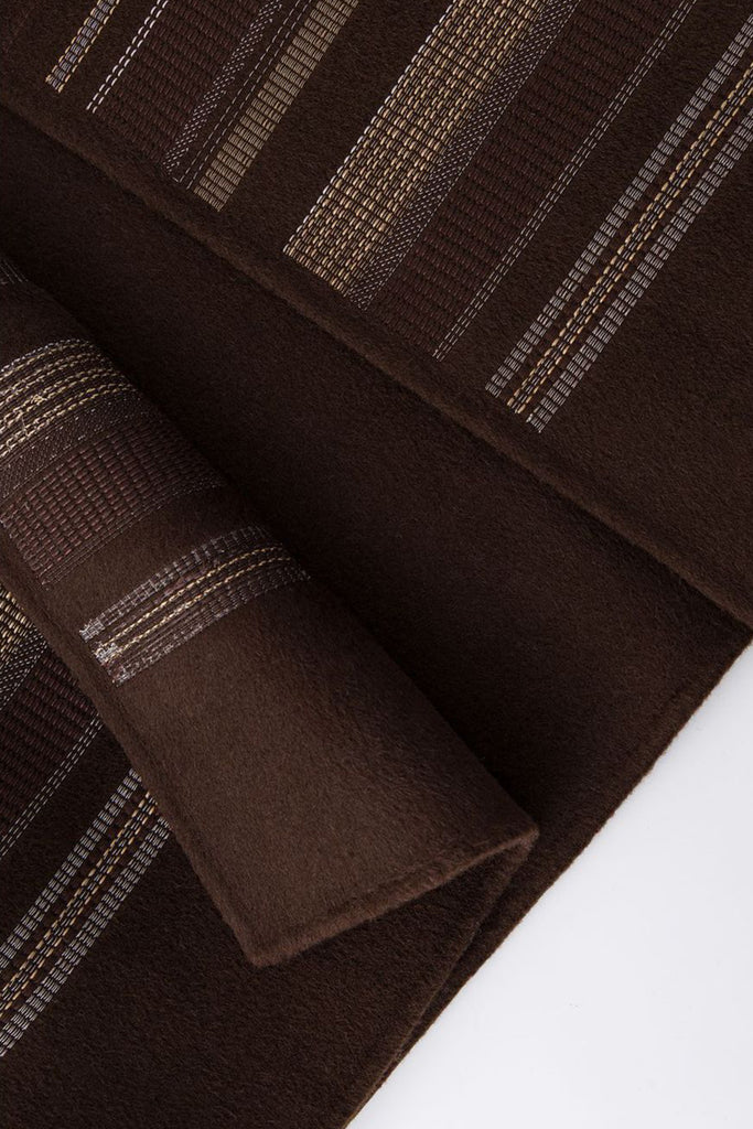 Luxe Embroidered Wool-Cashmere Double-Faced Cape  Fibflx