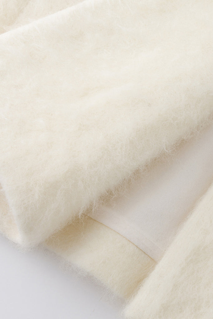 Luxe Handmade Brushed Wool Belted Wrap Coat  Fibflx