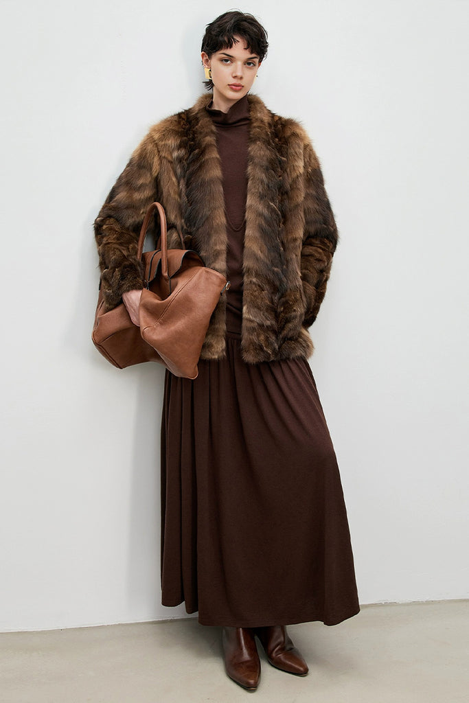 Luxe Russian Sable Fur Jacket  Fibflx