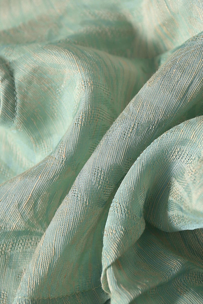 Luxe Silk-Linen Jacquard Cap-Sleeve Pintuck Blouse  Fibflx