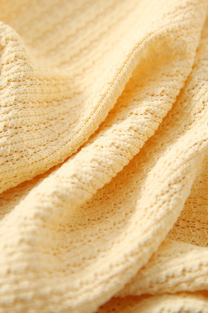 Machine Washable Silk Blend Short-Sleeve Knit Top  Fibflx