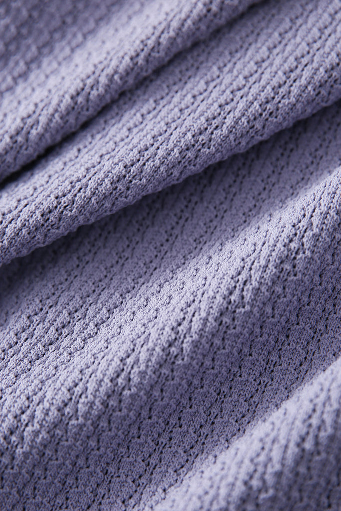 Machine Washable Silk Blend Short-Sleeve Knit Top  Fibflx