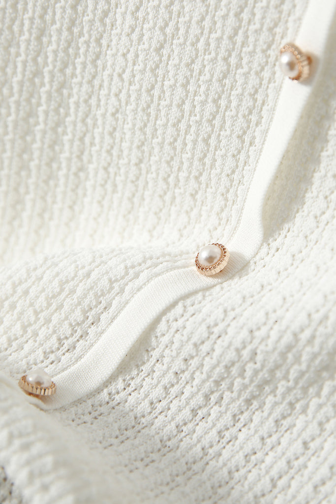 Machine Washable Silk Blend Short-Sleeve Knit Top  Fibflx