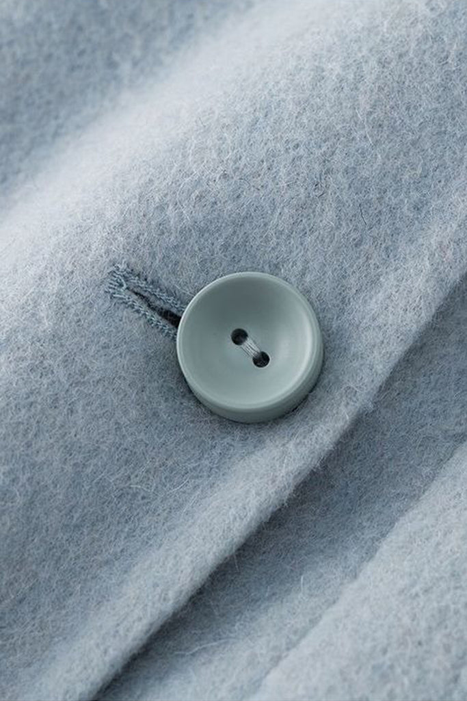 Minimalist Double-Breasted Wool-Cashmere Coat  Fibflx