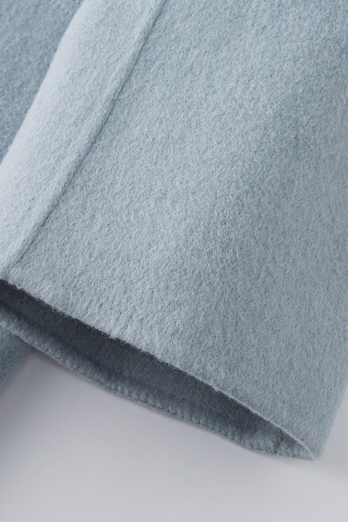 Minimalist Double-Breasted Wool-Cashmere Coat  Fibflx