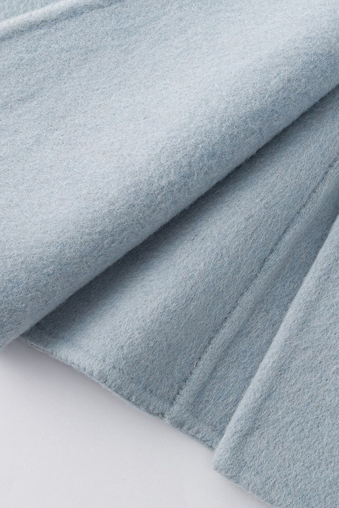 Minimalist Double-Breasted Wool-Cashmere Coat  Fibflx