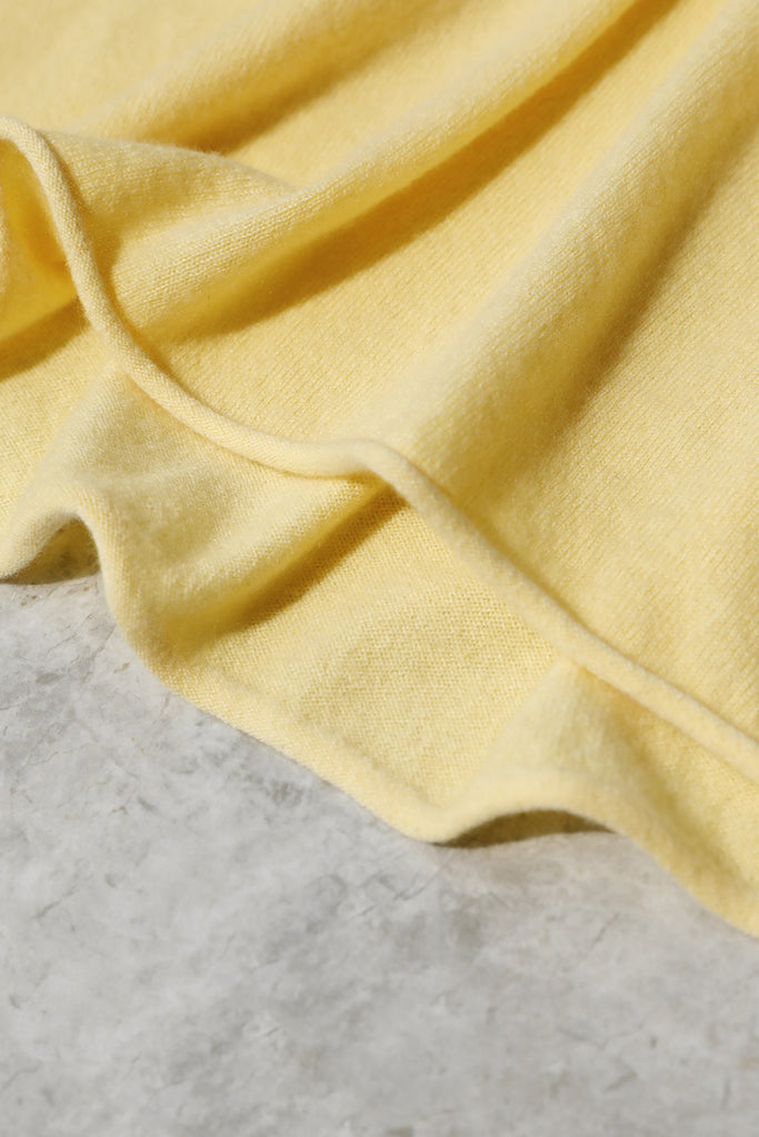 Oversized Cashmere 3/4 Sleeve Sweater T-Shirt  Fibflx