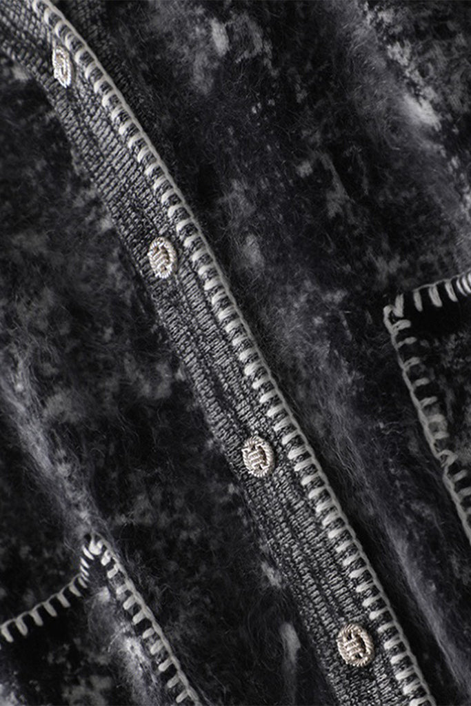 Oversized Chunky Brushed Cashmere V-Neck Cardigan  Fibflx