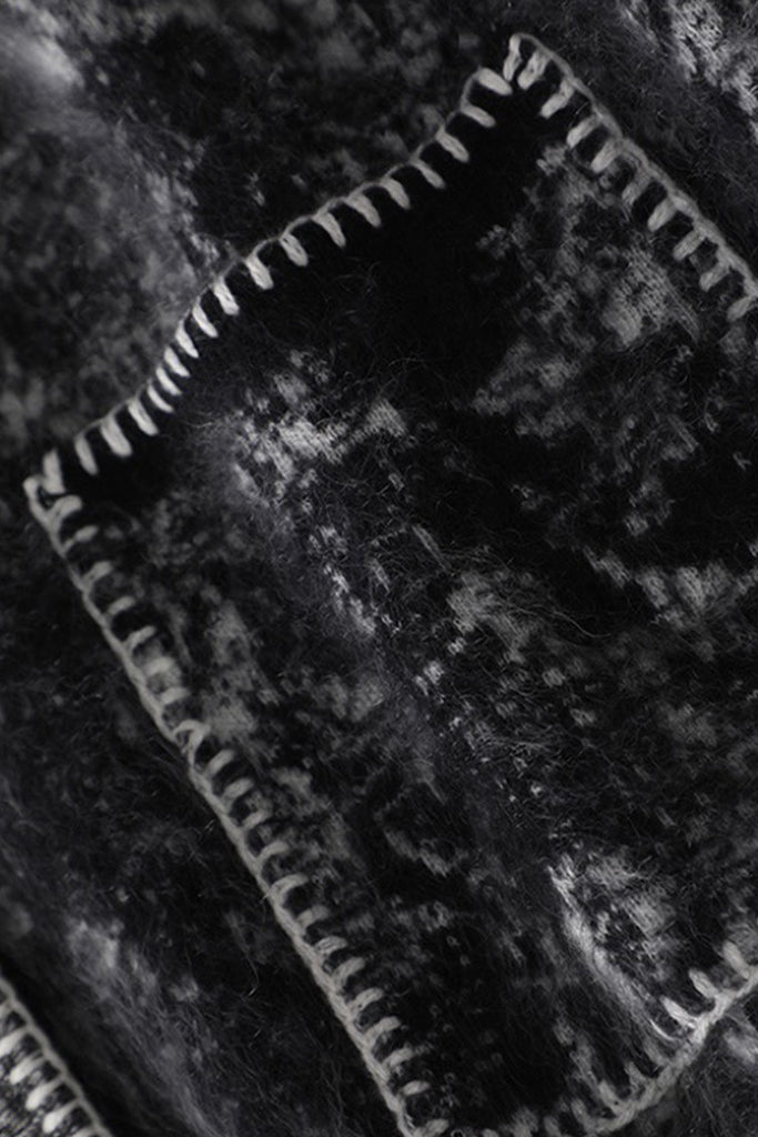 Oversized Chunky Brushed Cashmere V-Neck Cardigan  Fibflx