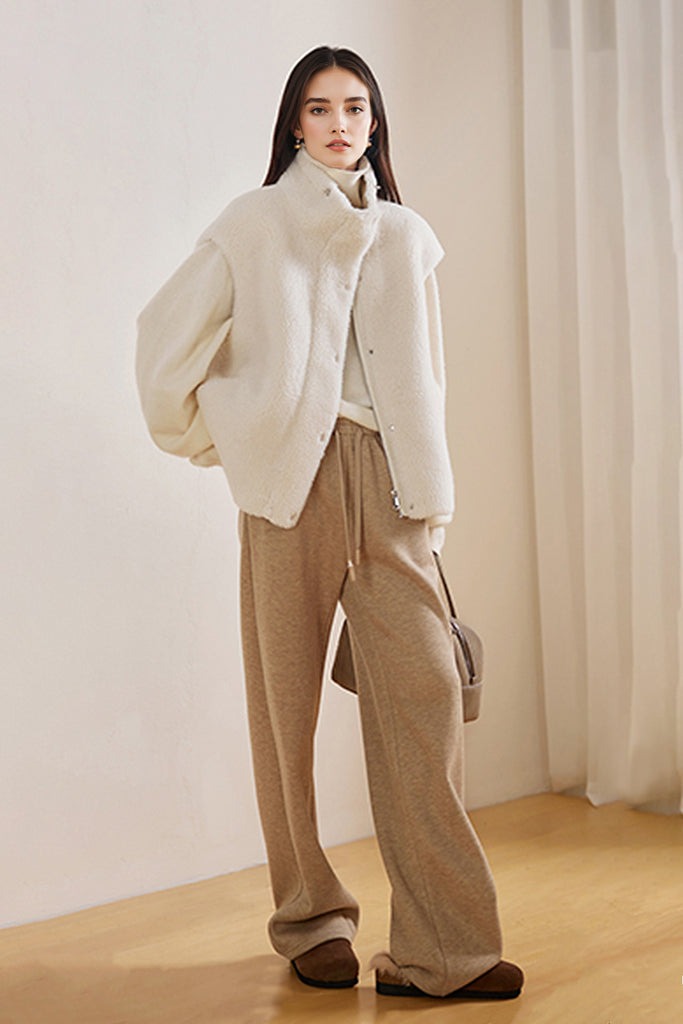 Oversized Faux Shearling Teddy Sherpa Vest  Fibflx