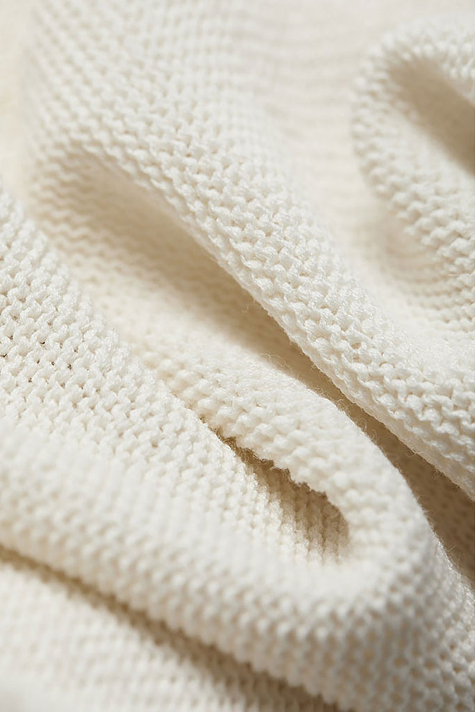 Oversized Linen-Cotton Knit Long-Sleeve Drop-Shoulder T-Shirt  Fibflx