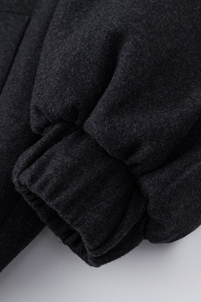 Oversized Wool-Cashmere One-Button Jacket  Fibflx