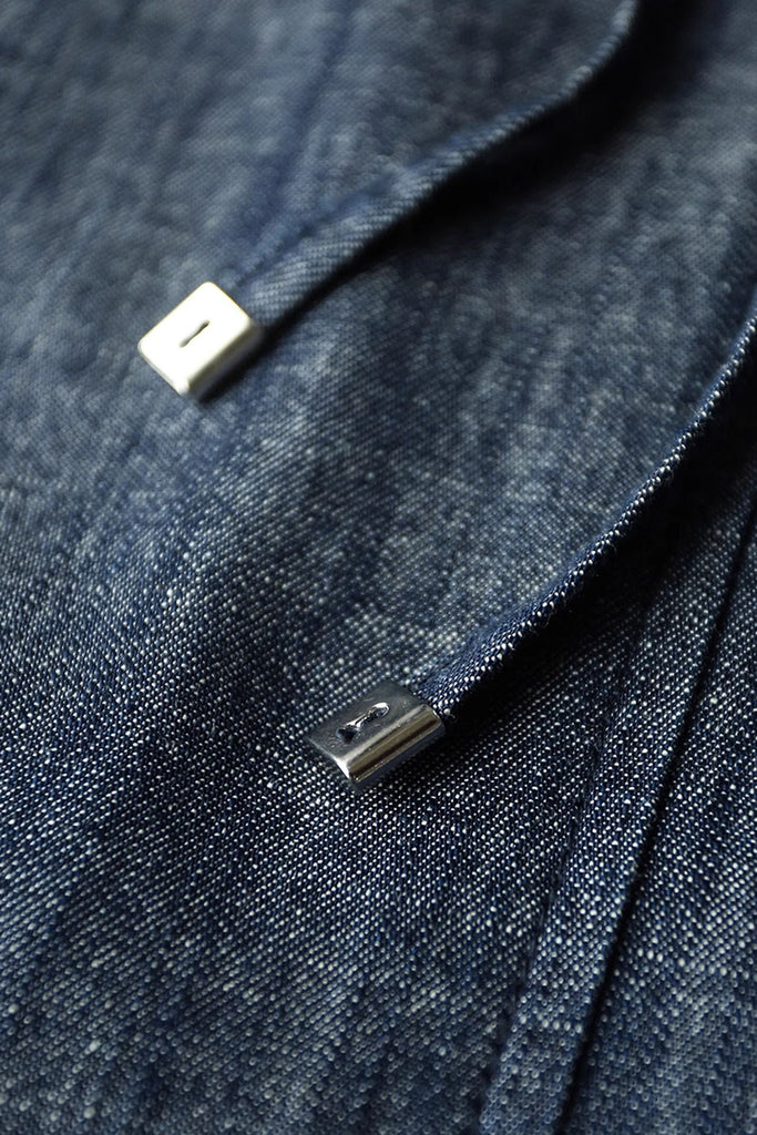 Paneled Sleeveless Denim A-Line Dress with Belt  Fibflx