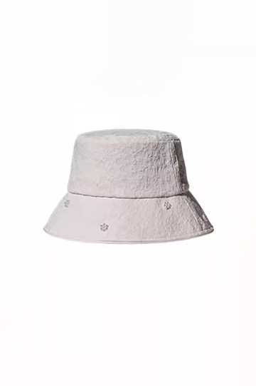 Fibflx Women's Pearl Embellished Jacquard Bucket Hat