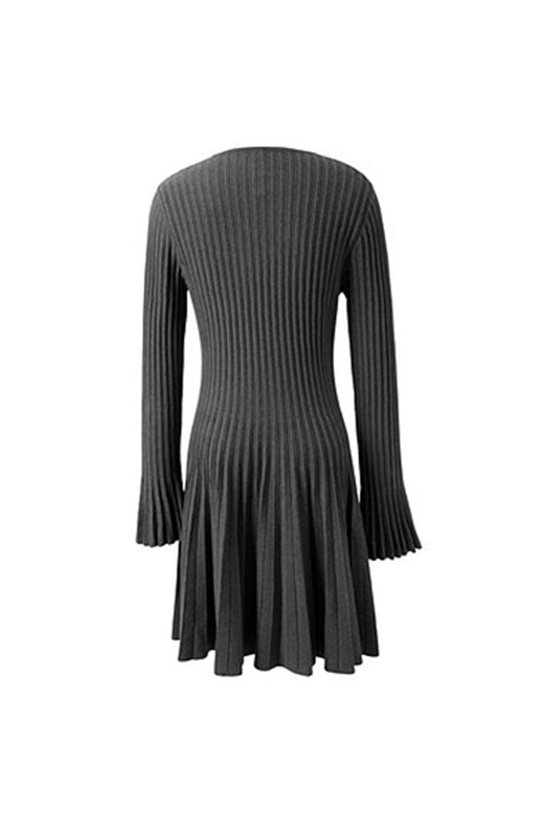 a line midi sweater dress Modenaire Women's Polo Collar Short Sleeve Sweater Midi Dress