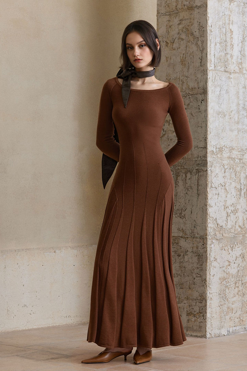 long brown sweater dress Turtleneck Ribbed with Front Slit (Light Brown) Medium / Light May be worn with any standard bra The Coziest Sweaterdress Outfits for