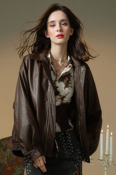 Fibflx Women's Faux Leather Jackets