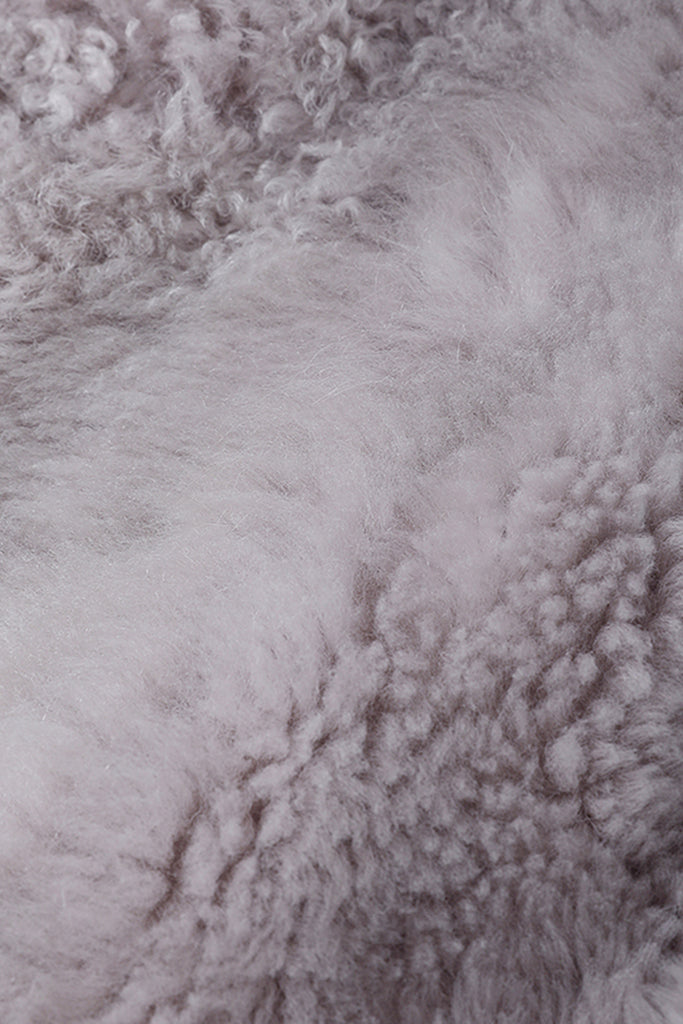 Reversible Toscana Shearling Sheepskin Jacket with Stand Collar  Fibflx