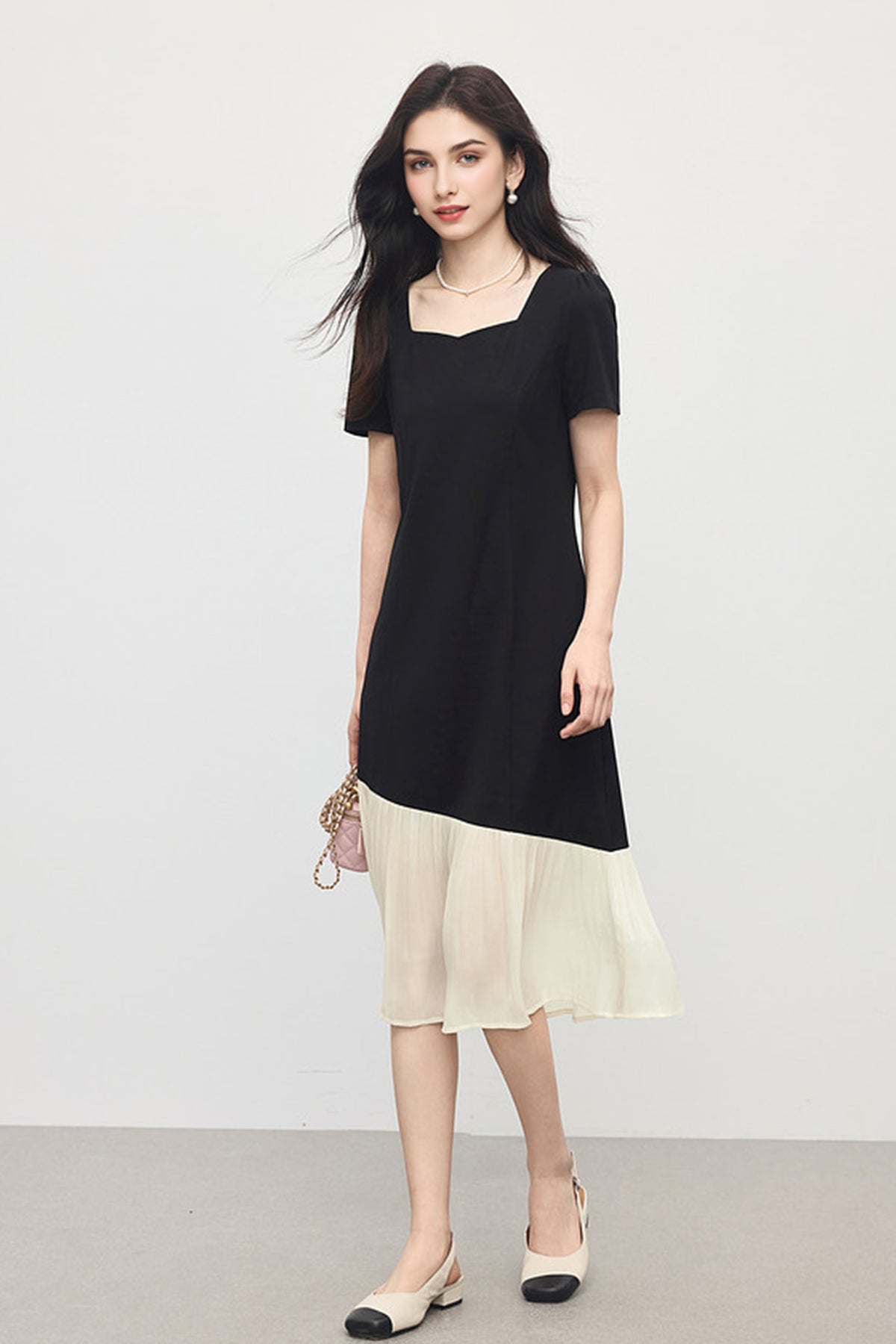 short sleeve a line midi dress Short-Sleeve Sweetheart-Neck A-Line SIZE:SIZE 12 Lilac Fairy Trim Lightweight and breathable Prom Vintage Hollywood Dress