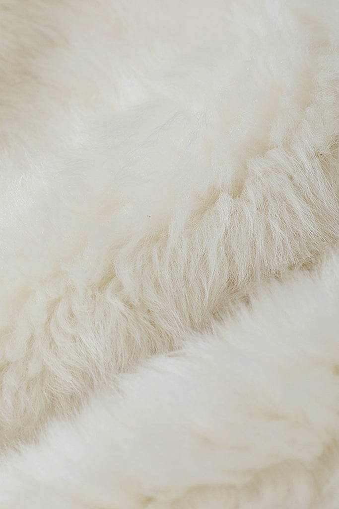 Short Toscana Shearling  3/4 Sleeve Spanish Sheepskin Jacket  Fibflx