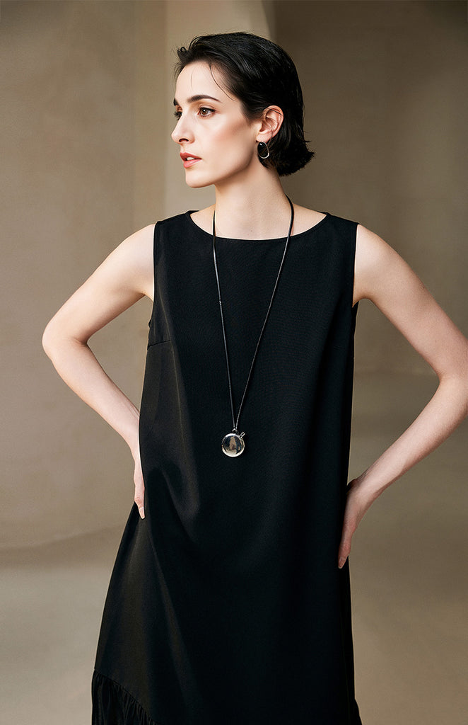 Sleeveless Drop-Waist Maxi Dress  Fibflx