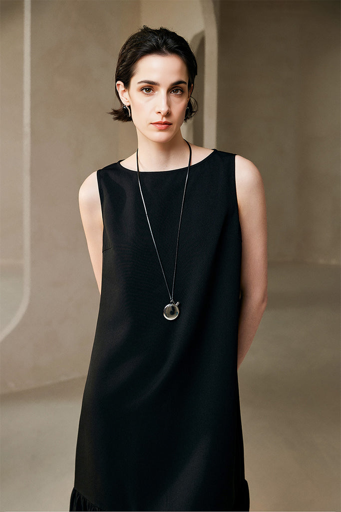 Sleeveless Drop-Waist Maxi Dress  Fibflx