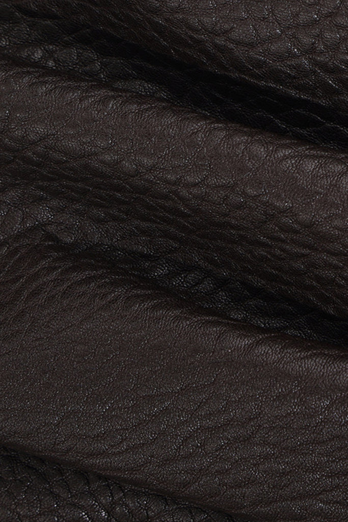 Spanish Lambskin Leather Double-Zip Bomber Jacket  Fibflx