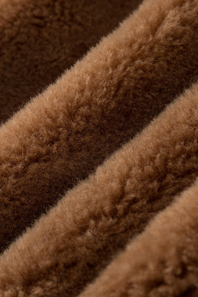 Spanish Merino Shearling Sheepskin Hooded Jacket Fibflx