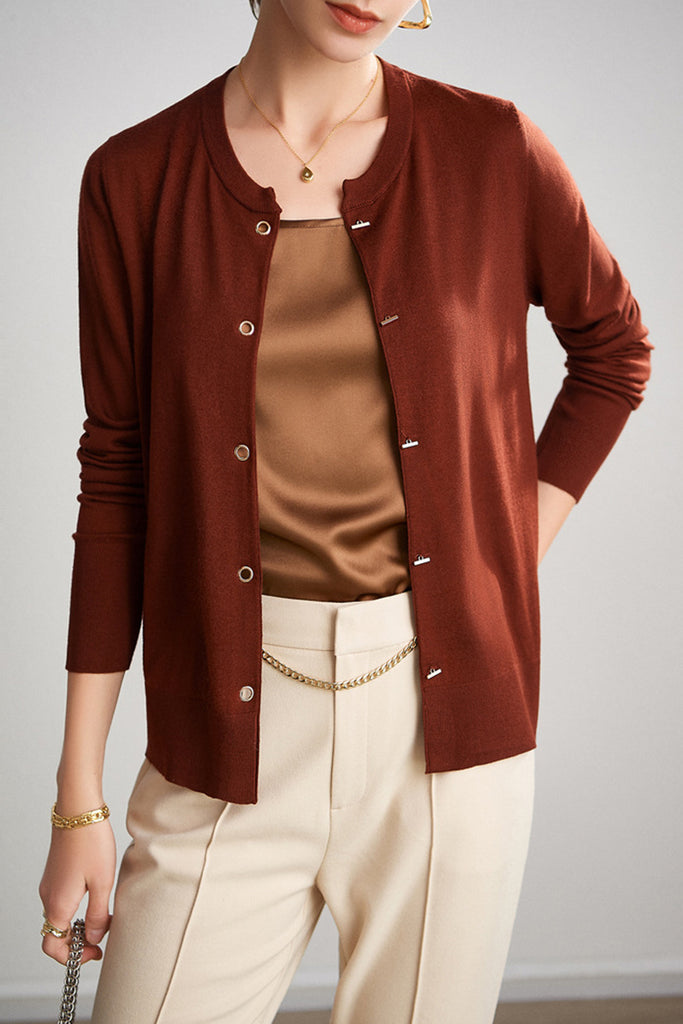 Stretch Silk Spaghetti-Strap Scoop-Neck Camisole Top  Fibflx