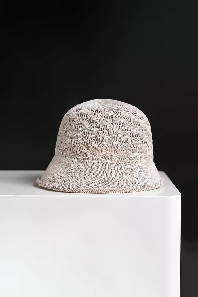 Summer Breathable Crochet Bucket Hat
