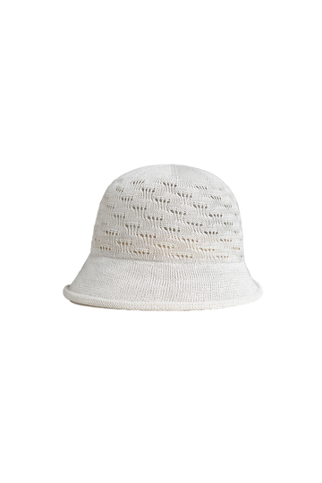 Fibflx Women's Summer Breathable Crochet Bucket Hat