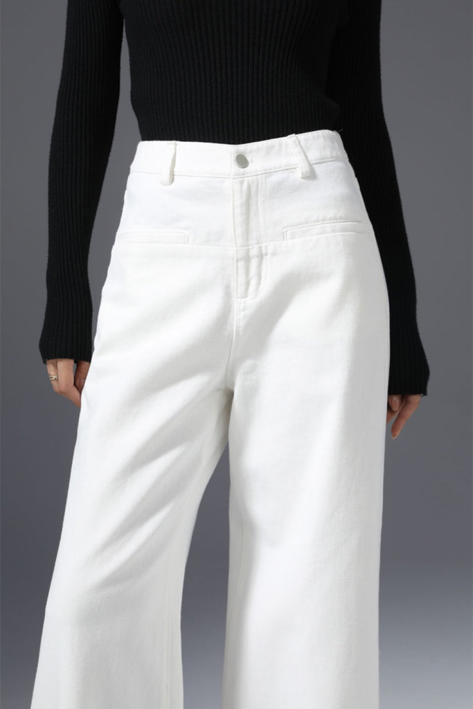 Super Baggy High-Waisted Wide-Leg Denim Jeans in Light Wash  Fibflx