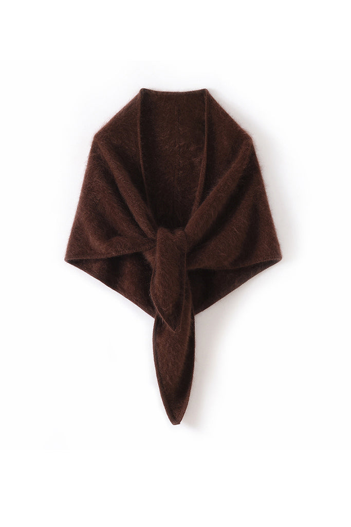 Fibflx Women's Superfine Brushed Cashmere Triangle Wrap Shawl