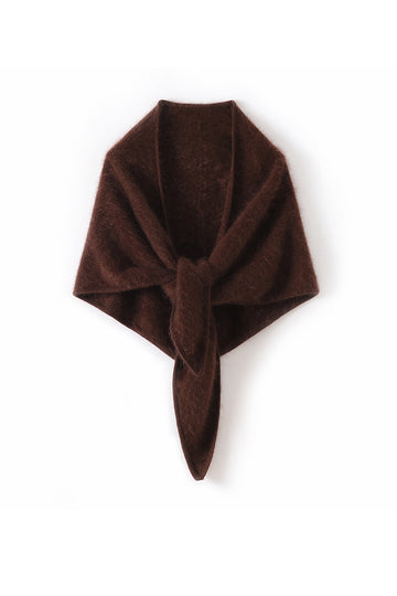 Fibflx Women's Superfine Brushed Cashmere Triangle Wrap Shawl