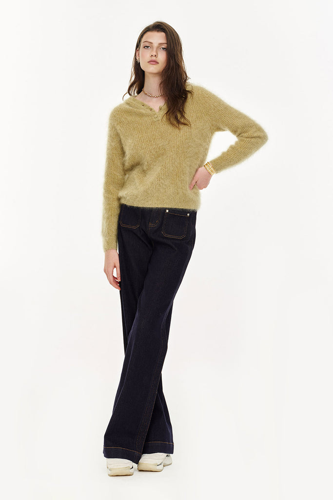 Supersoft Brushed Cashmere Marled Sweater Hoodie  Fibflx