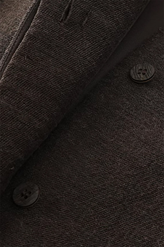 Tailored Cotton-Linen V-Neck Suit Vest  Fibflx