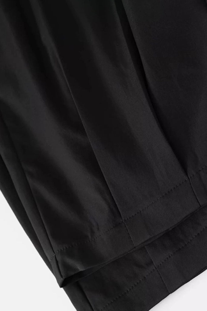 Tailored Cropped Pants with Front Pleats  Fibflx