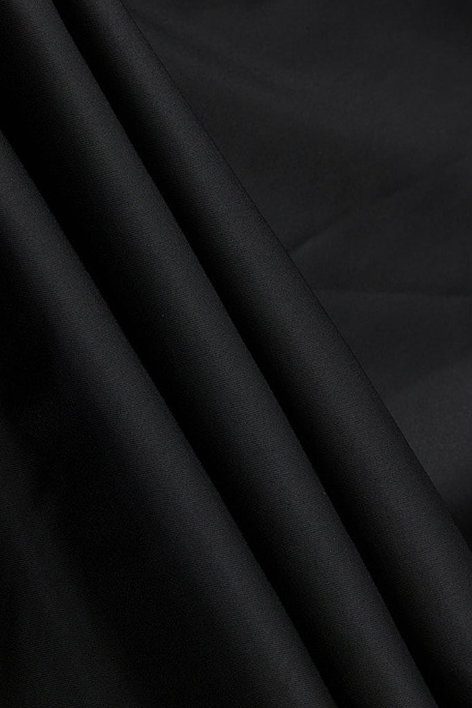 Textured Leather Double-Breasted Belted Trench Coat in Black  Fibflx