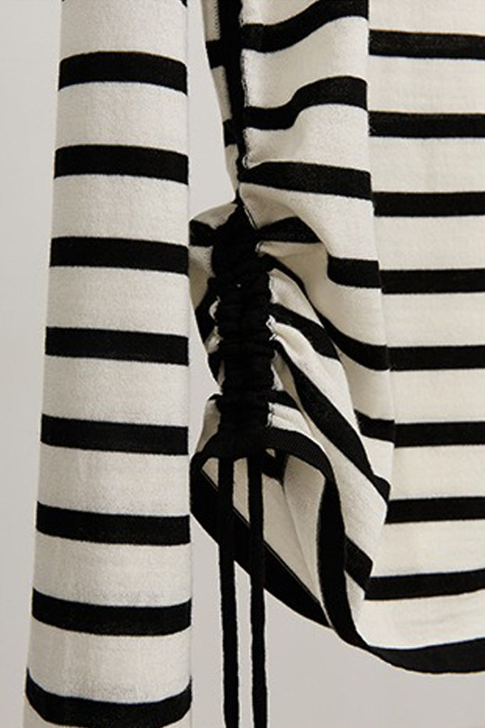 Ultra-Fine Merino Wool Striped Pullover Sweater  Fibflx