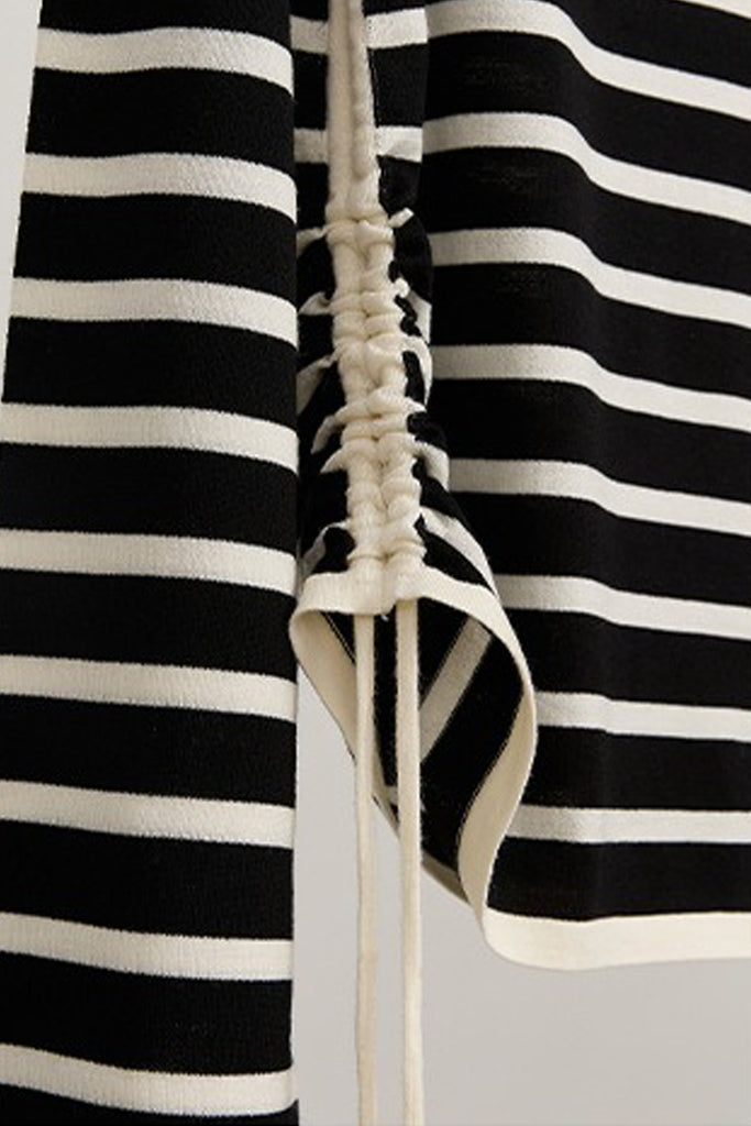 Ultra-Fine Merino Wool Striped Pullover Sweater  Fibflx