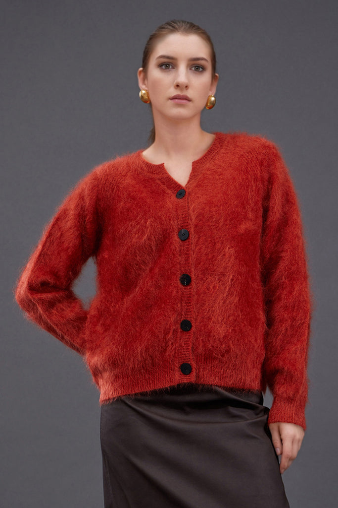 Plush wool blend duster cardigan sweater best sale