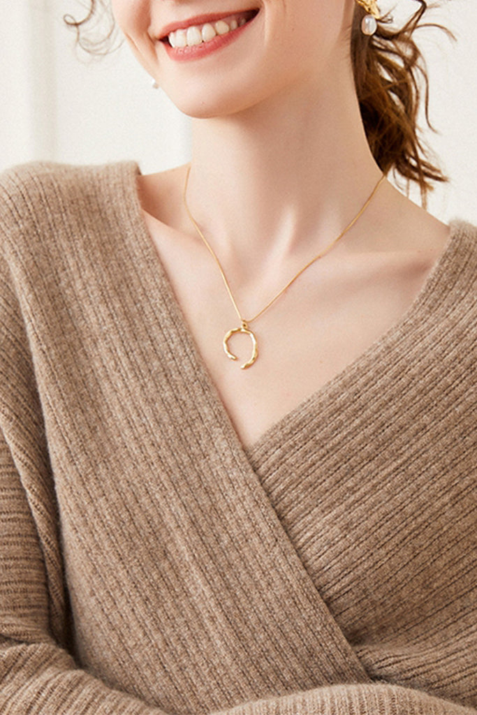 Ultrasoft Cashmere-Wool Long Sleeve Wrap Sweater Dress  Fibflx