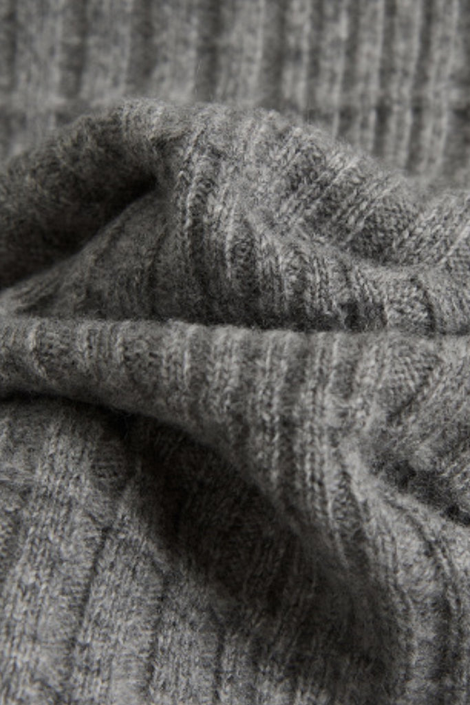 Ultrasoft Textured Wool Button-Up Polo Cardigan  Fibflx