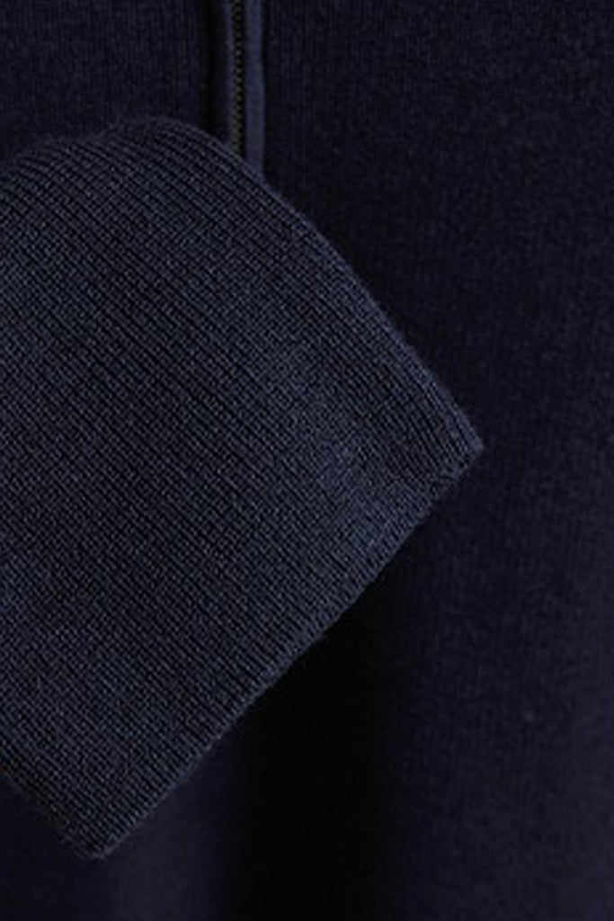 Ultrasoft Washable Merino Wool Half-Zip Sweater Hoodie  Fibflx