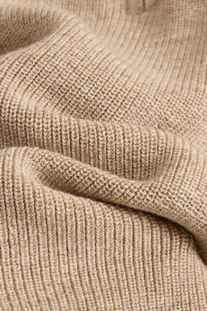 Ultrasoft Washable Merino Wool Half-Zip Sweater Hoodie  Fibflx