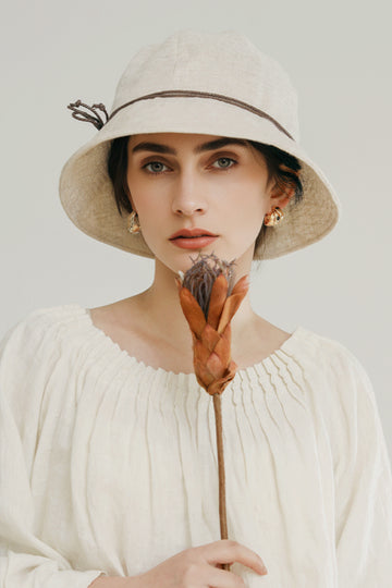 UPF 50+ Packable Linen Bucket Hat - Fibflx