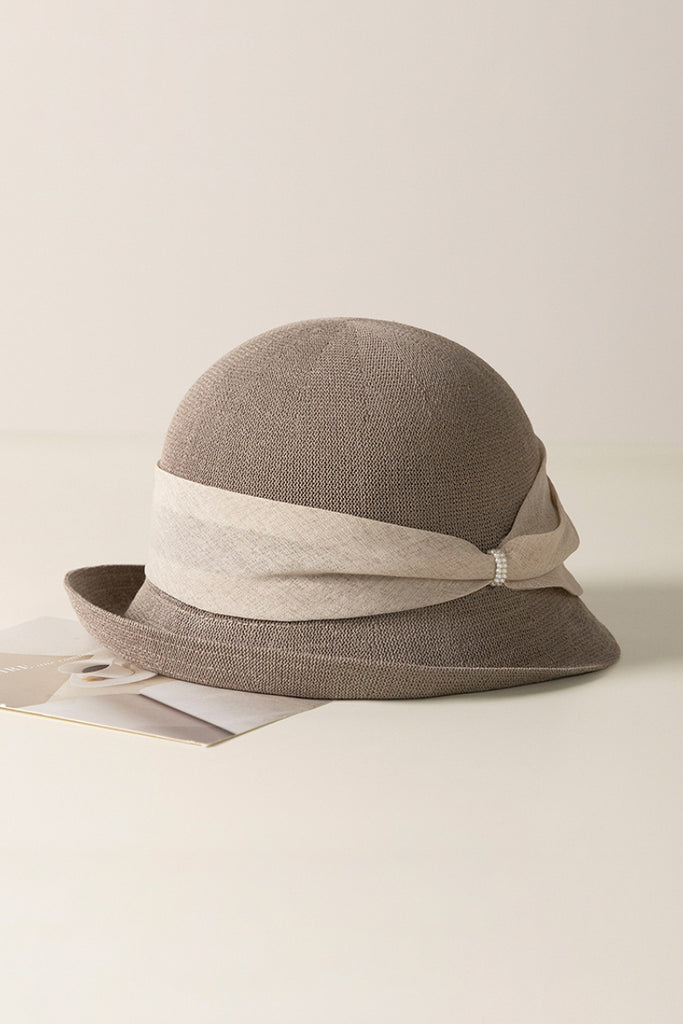 UPF 50+ Packable Summer Cloche Hat with Ribbon  Fibflx