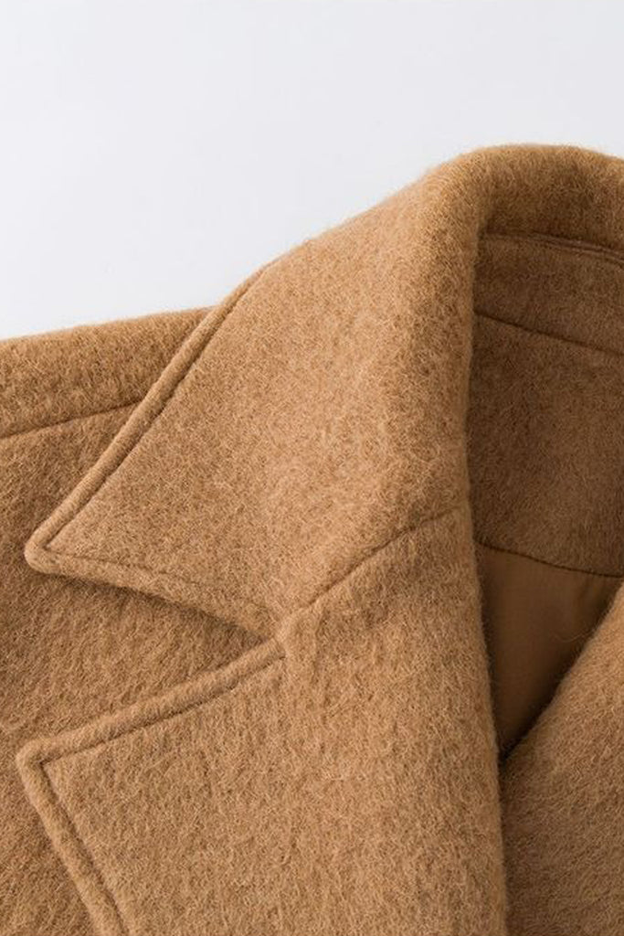 Vintage Alpaca Wool Button-Up Bomber Jacket  Fibflx