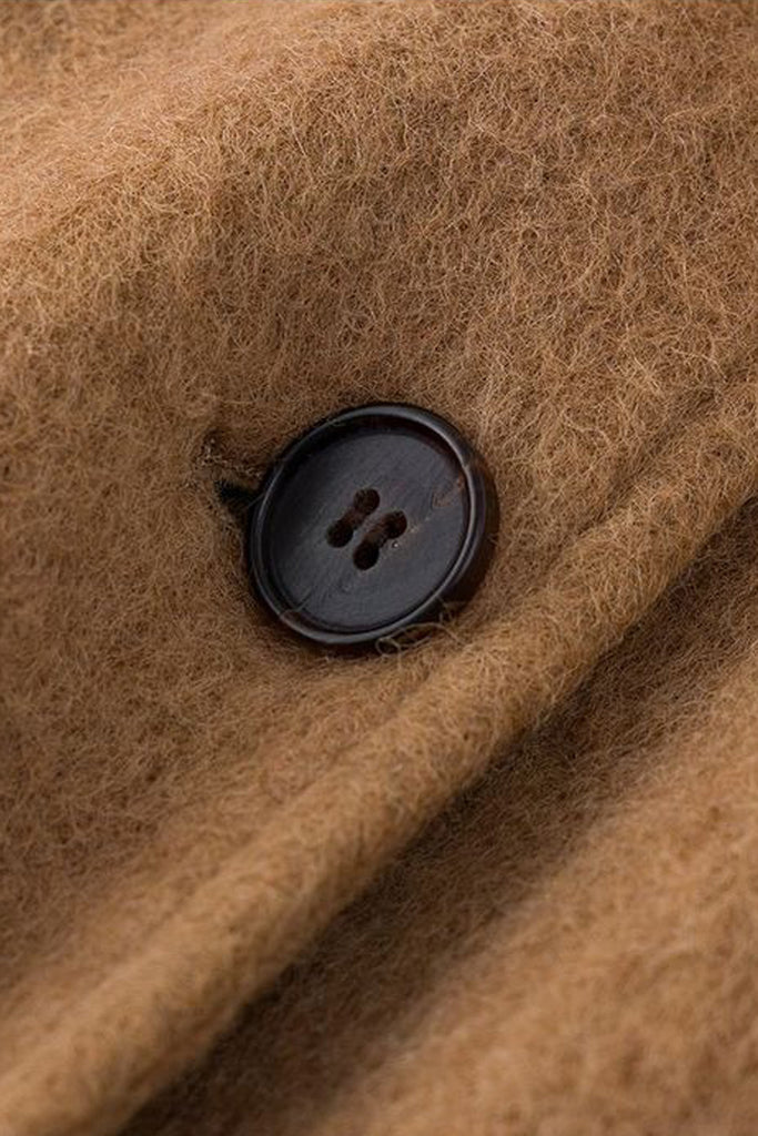 Vintage Alpaca Wool Button-Up Bomber Jacket  Fibflx